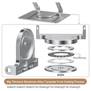 360 degree rotating thickened metal aluminium adjustable foldable laptop stand